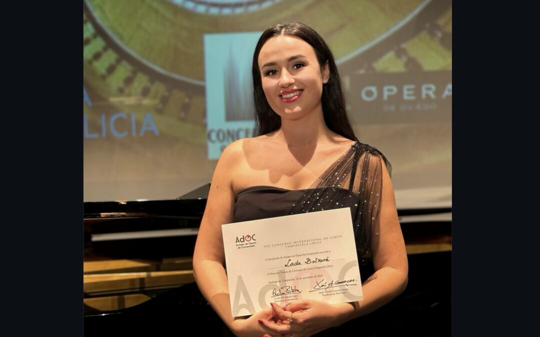 Lada Bočková Wins the 8th International Compostela Lírica Singing Competition in Spain